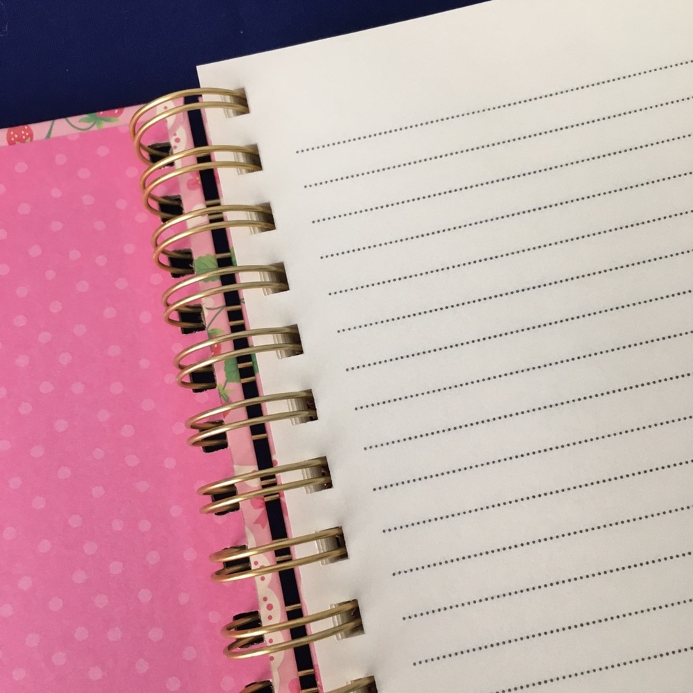 Clementine Spiral Notebook ~ Wild Strawberries - Picture 4 of 7